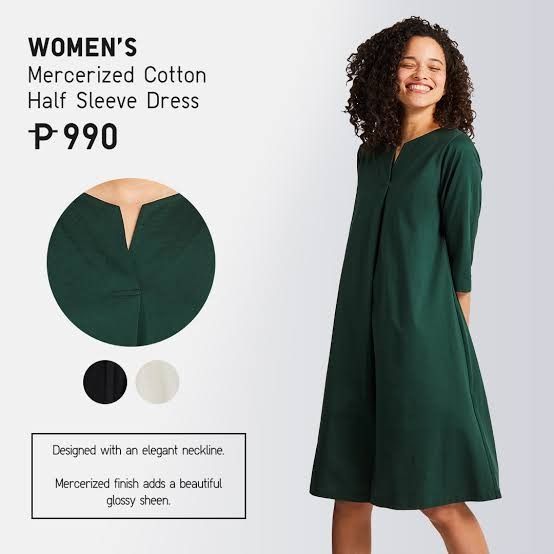 Uniqlo midi dress (Category: Dresses) located in Makati City. Submitted by lianne_llm (Listing ID 1461653872, Image 2). Description: Uniqlo midi dress Size: M Color: Black No issues ------------ Makati City Payment first policy SF - shouldered by buyer.