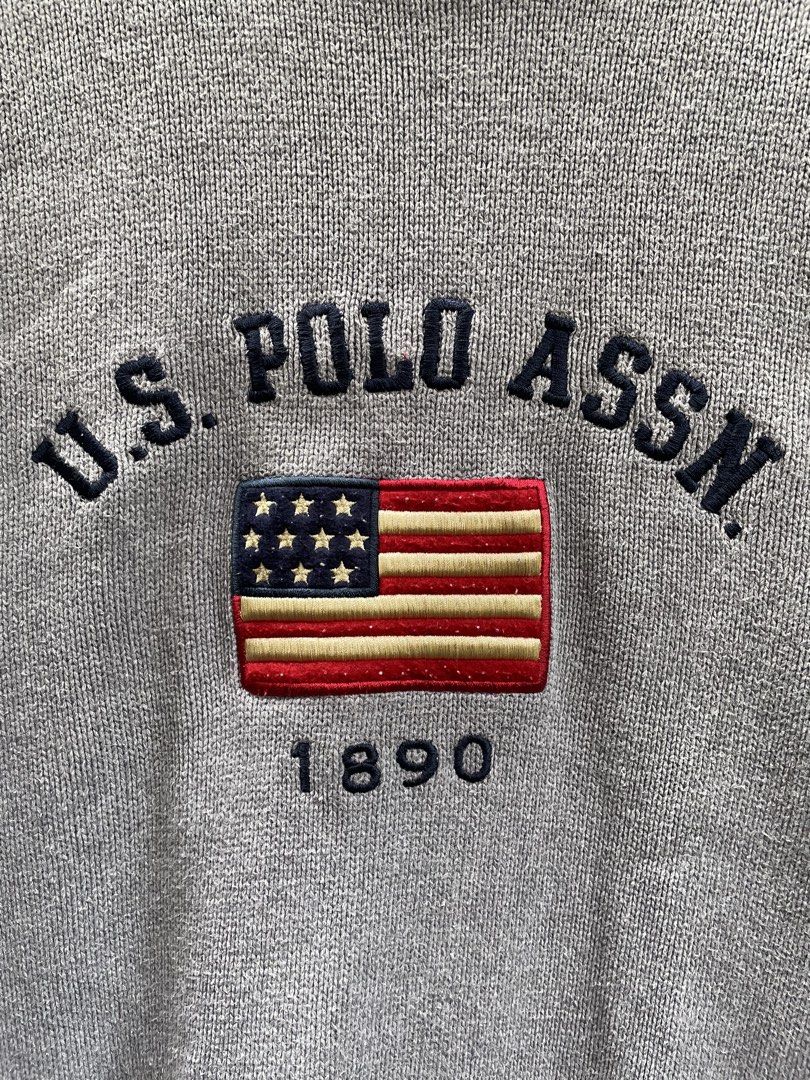 USPA Knitted Sweater (Category: Longsleeves) located in Valenzuela. Submitted by mikayruu (Listing ID 1466606677, Image 2). Description: - No Issue - Size Small on tag - 19x26.