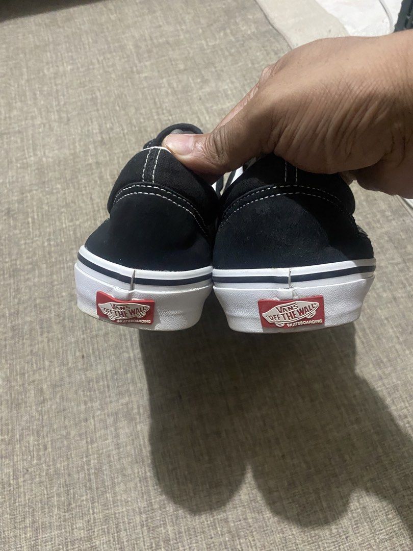 Vans Old Skool Pro Black White Shoes (Category: Sneakers) located in Davao. Submitted by BALONG187 (Listing ID 1466687184, Image 3). Description: - Brand/Model: Vans Skate Old Skool Pro - Color: Classic Black and White - Size: US Men's 10.5 - Material: Durable suede and canvas upper with sturdy rubber outsoles - Condition: Excellent, with clean uppers, crisp white midsoles, and minimal wear - Bonus: Shoe trees included to maintain shape.