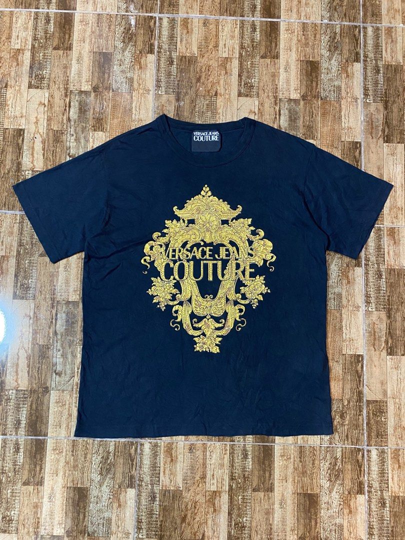 Versace rhinestones (Category: Tshirts & Polo Shirts ) located in Manila. Submitted by guud_findsph (Listing ID 1466747823, Image 1). Description: Excellent to new condition No issue Complete rhinestones Size large Dimes 22.5/29.