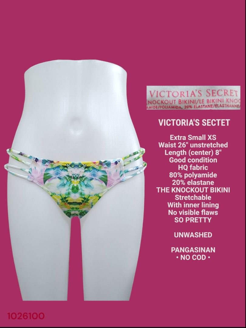 VICTORIA'S SECRET The Knockout Bikini; Extra Small (Category: Bikinis & Swimsuits) located in Moncada. Submitted by celynn.collection (Listing ID 1466646679, Image 1). Description: ✅ PLEASE READ BEFORE ASKING! 😊 ----------------------------------------------------- 📍LOCATION: Pangasinan, Luzon ----------------------------------------------------- ✅ Clothes are THRIFTED or PRE-LOVED unless stated brand new. --------------------------------------