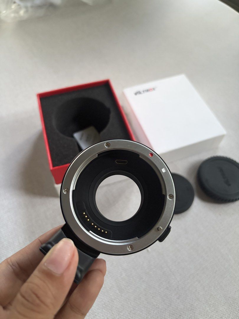 Viltrox EF-FX1 Mount Adapter (Category: Other Photography Accessories) located in Los Banos. Submitted by _sushiforbfast (Listing ID 1466564108, Image 2). Description: Viltrox EF-FX1 Mount Adapter Excellent condition and fully functional. ✔️ Canon EF/EF-S lenses to Fujifilm X-mount cameras ✔️ Autofocus, electronic aperture control & EXIF support ✔️ Well maintained 📦 Complete set – includes original box, front & rear caps, and accessories. Price: