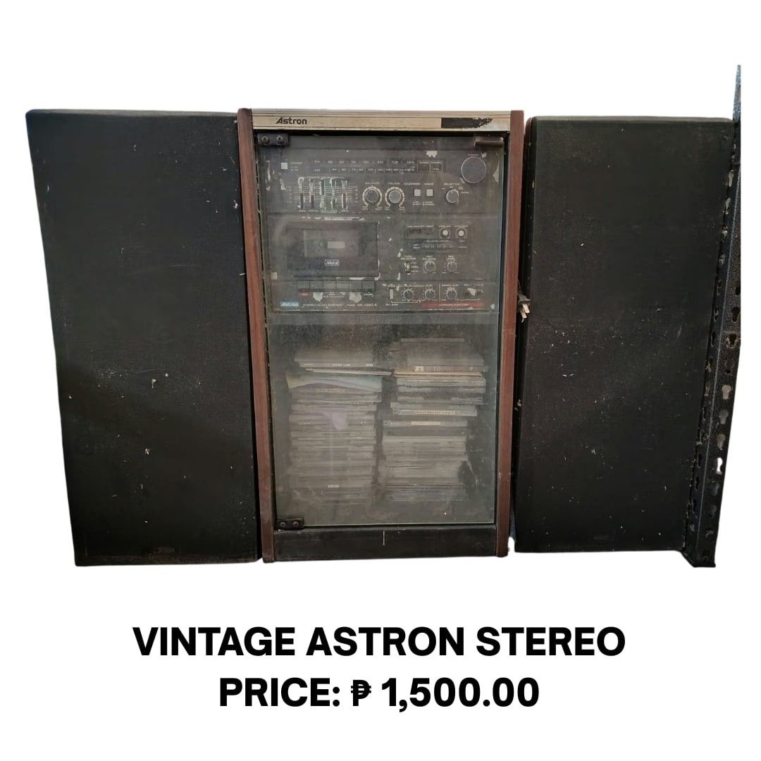VINTAGE ASTRON STEREO (Category: Soundbars, Speakers & Amplifiers) located in Manila. Submitted by jjwebshop2026 (Listing ID 1466568690, Image 1). Description: .