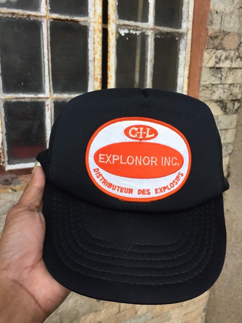 Vintage Explonor Inc Workwear Trucker Snapback Cap (Category: Caps & Hats) located in Naga. Submitted by bonethugz1822 (Listing ID 1466567582, Image 1). Description: Verygood condition Colorate 9.5/10 Issue need ipatahi (Check picture for details of issue) 350+sf.