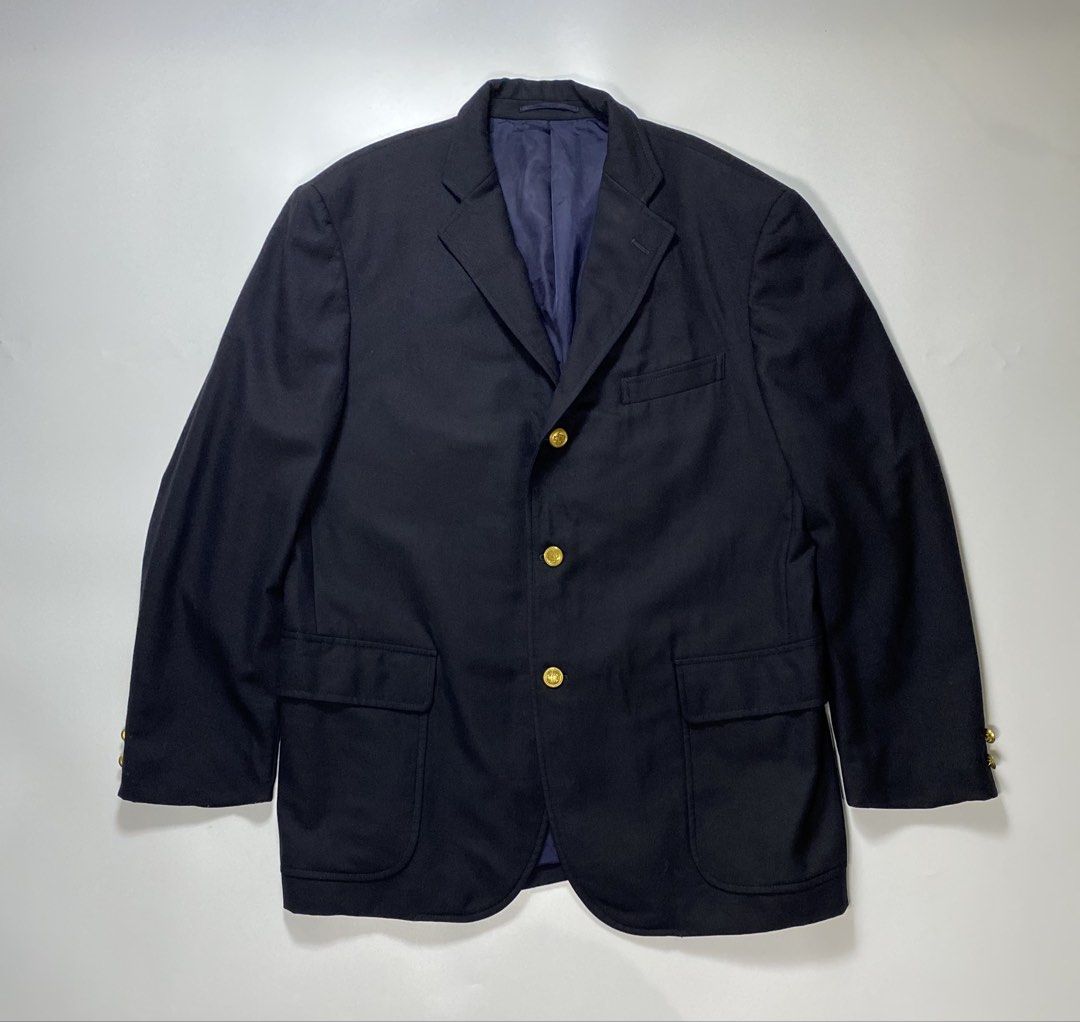 Vintage Jpress Blazer (Category: Coats, Jackets and Outerwear) located in Bago City. Submitted by johnpaul_gidlayan (Listing ID 1466722035, Image 1). Description: Vintage Jpress Blazer Wool Item Details Size: Large Dimension: 23x31 Sleeves: 24 Shoulder: 19 Condition: Verygood condition (needwash) Color Rate: 9.5/10 Flaws: Sign of usage Distress inside of cuff and armpit (check details) (Item color vary due to lighting) — Price: 2100+sf.