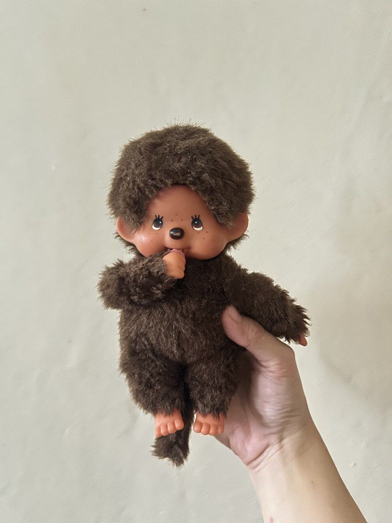 Vintage Kiki Monchhichi (Category: Plushies & Soft Toys) located in Manila. Submitted by minihys (Listing ID 1466565060, Image 2). Description: for sale ♡ kiki monchhichi doll super cute vintage kiki monchhichi ♡ fluffy brown fur + classic monchhichi face ₍ᐢ. .ᐢ₎ ✿ for collectors / display ✿ selling as is, please see photos for actual condition .