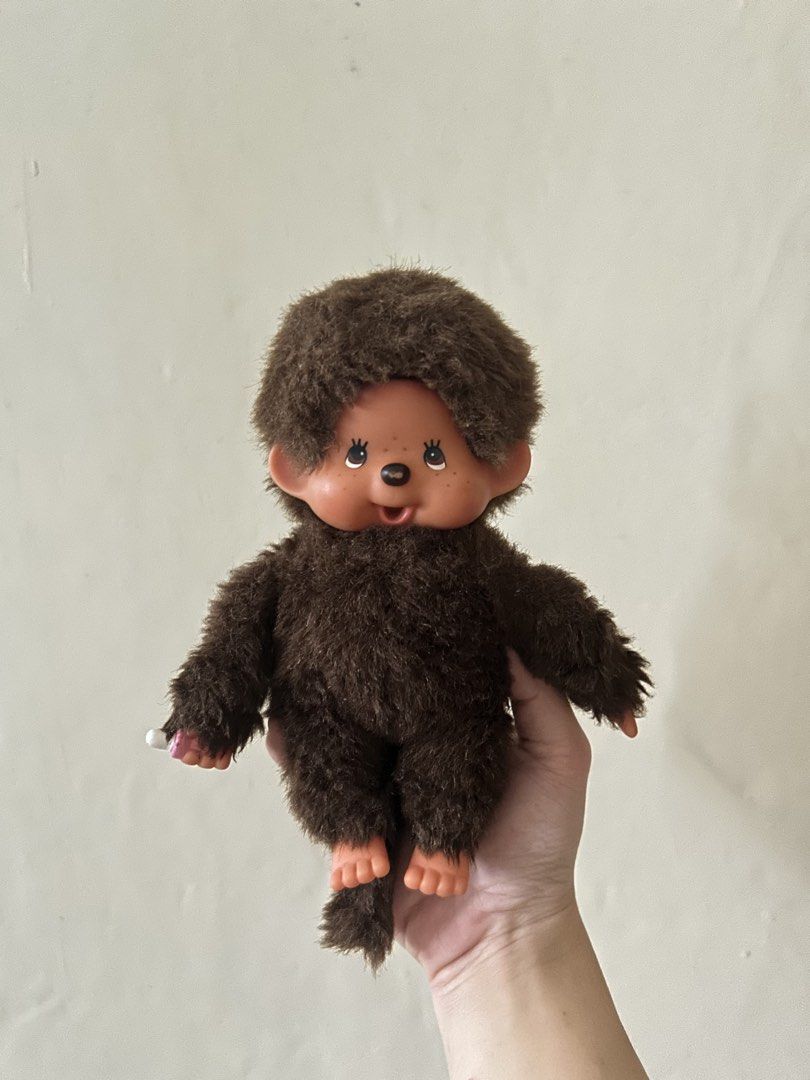 Vintage Kiki Monchhichi (Category: Plushies & Soft Toys) located in Manila. Submitted by minihys (Listing ID 1466565060, Image 1). Description: for sale ♡ kiki monchhichi doll super cute vintage kiki monchhichi ♡ fluffy brown fur + classic monchhichi face ₍ᐢ. .ᐢ₎ ✿ for collectors / display ✿ selling as is, please see photos for actual condition .