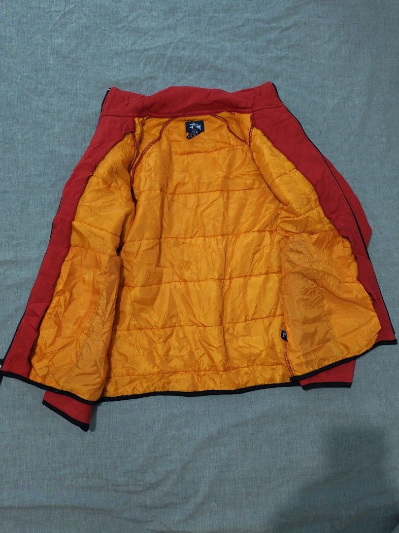 Vintage Stussy quilted zip jacket (Category: Coats, Jackets and Outerwear) located in Baguio. Submitted by used_clothing2600 (Listing ID 1466648323, Image 3). Description: Vintage Stussy quilted zip jacket size small verygood condition pit to pit 21 length 26 P 1,980.