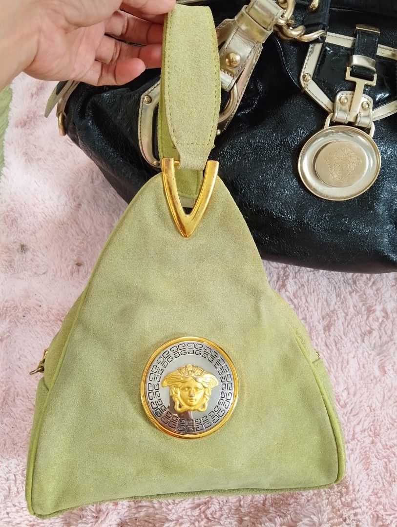 Vintage versace (Category: Luxury Bags & Wallets) located in Roxas City. Submitted by leeeryue (Listing ID 1466653213, Image 1). Description: vintage versace suede leather.