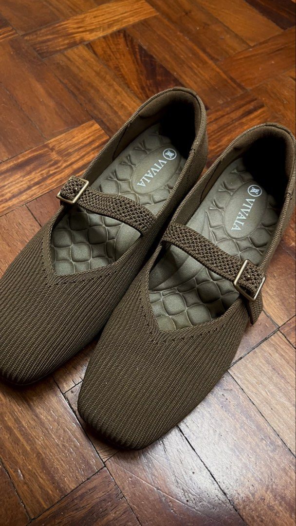 Vivaia Mary Jane Walker Ed. Size 36.5 (Category: Flats & Sandals) located in Muntinlupa City. Submitted by thisisbianca (Listing ID 1466581390, Image 1). Description: Lightly used. RFS: Size too small Does not come with box Limited ed. Mary Jane Walker (cannot find anymore on their online store) - Brand: VIVAIA - Color: Brown - Style: Mary Jane knit flats with square toe and metal buckle. Walker ed. hard to find online or in any physical store. -