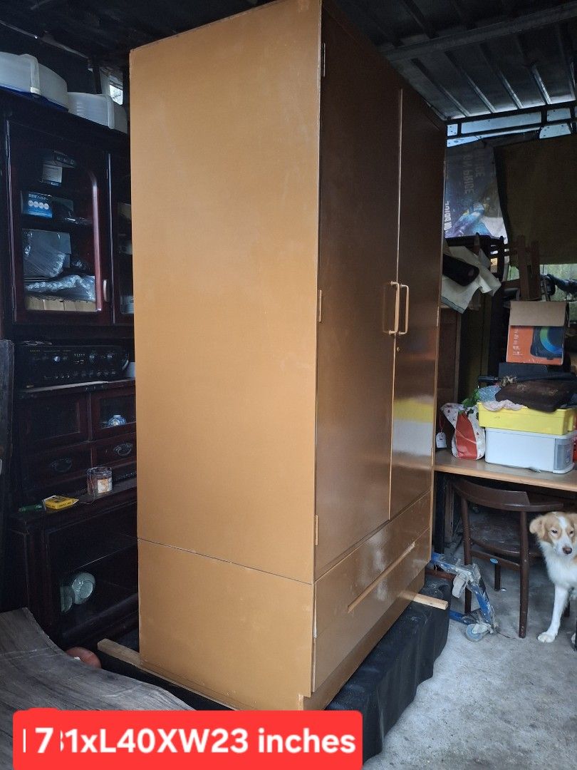 Wardrobe (Category: Shelves, Cabinets & Racks) located in Pasig City. Submitted by mcjapansurplus (Listing ID 1466676935, Image 3). Description: Japan Surplus Height-71 inches Length-40 inches Width-23 inchea.