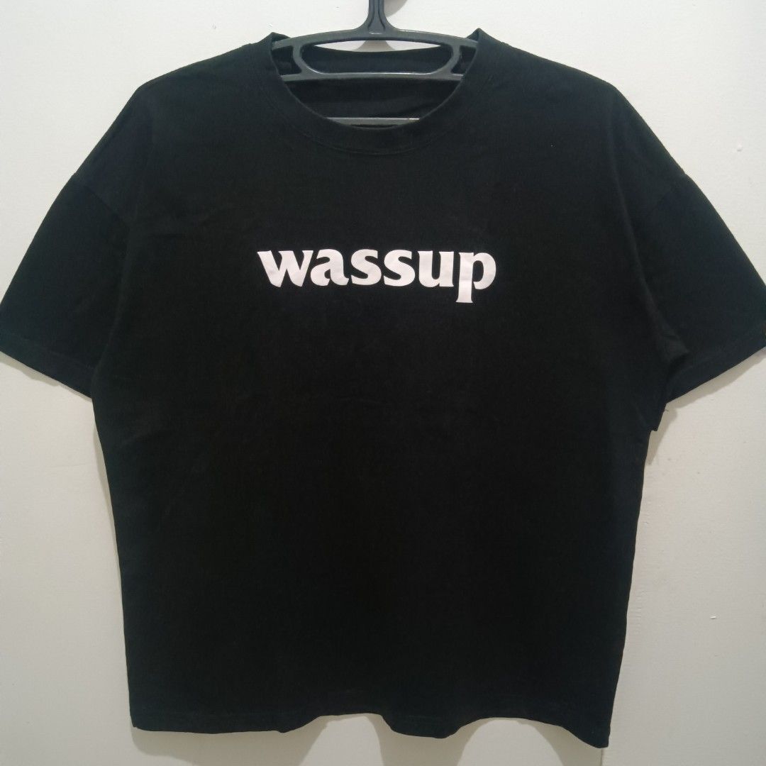 WASSUP Classic Logo Black Shirt (Category: Shirts) located in Caloocan City. Submitted by jaychingsss (Listing ID 1466626525, Image 1). Description: Wassup Classic Logo Shirt - 100 21x25 Color Rate: 9/10 Cut Tags NEED WASH.