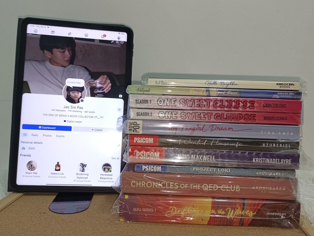 WATTPAD - Selfpub PSICOM PopFic (Category: Storybooks) located in Cavite. Submitted by kajwirithm (Listing ID 1466625203, Image 1). Description: Dm for the prices and conditions of the books if you're interested ^^ Can do Payo, Reservation (3 days max w/ fee) and Layaway (6 weeks max with added fee) Some of the books are sealed and unsealed (expect some has minimal flaw, visible flaws, dirt, tanning and foxing) 📍 Cavite.