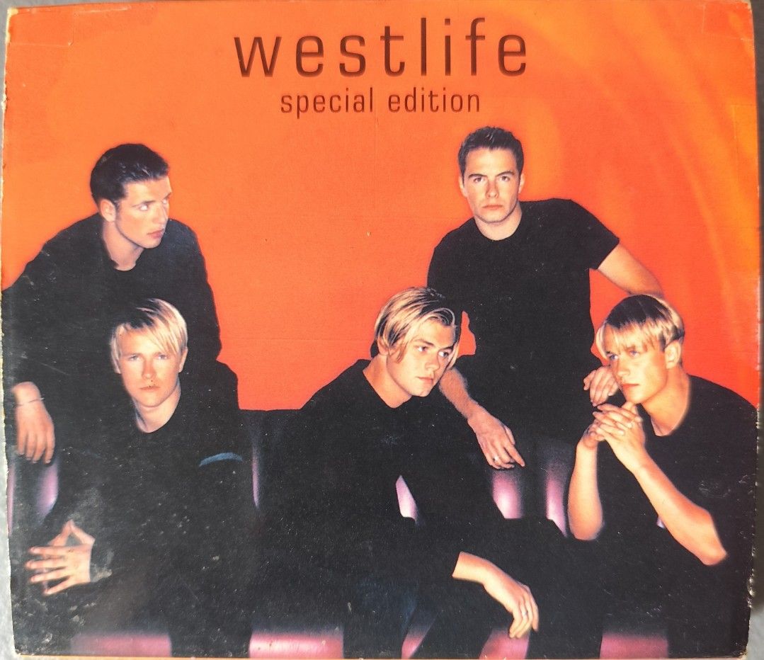 Westlife Special Edition CD Album (Category: CDs & DVDs) located in Valenzuela. Submitted by xjepsx (Listing ID 1466573320, Image 1). Description: - Item: Original Westlife Special Edition Music Album - Cover Art: Iconic orange background featuring all 5 members in black shirts - Condition (Disc): Plays well / tested - Condition (Case): Jewel case has minor edge wear from storage - Perfect for: Pop music collectors and 90s boy band fans - Shippin