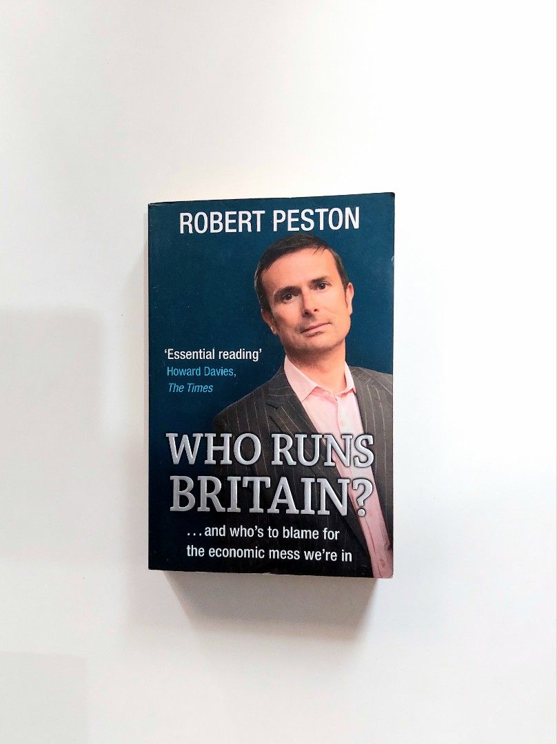 Who Runs Britain? by Robert Peston (Category: Storybooks) located in Tanauan. Submitted by solanaclassics (Listing ID 1466703103, Image 1). Description: 📚 major bookshelf clean out / clearance sale ~ — RFS: decluttering my bookshelves and switching to digital books — MOP: Gcash | fast shipping *feel free to send a message if you wish to negotiate the price :).