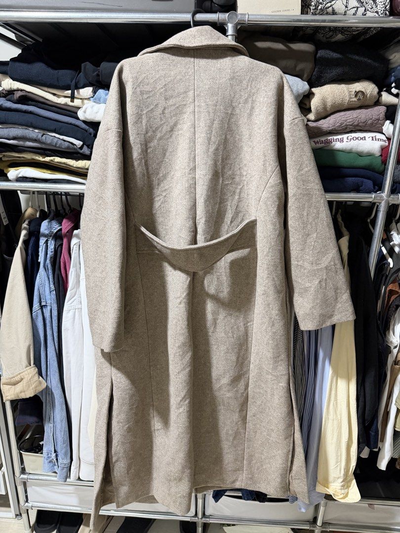 Wool Coat / Winter Coat (Category: Coats, Jackets and Outerwear) located in Mandaluyong City. Submitted by gooddiscoveries (Listing ID 1466589889, Image 3). Description: 1. Gray/Beige - 1,100 2. Black (Short) - 1,000 3. Black (Long) - 800 All good for winter! :) .