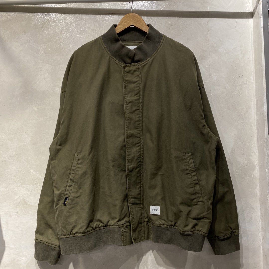 Wtaps Bomber Jacket (Category: Coats, Jackets and Outerwear) located in Quezon City. Submitted by rebirthalley (Listing ID 1466662577, Image 1). Description: Width-27.5 Length-30 Excellent No flaws .