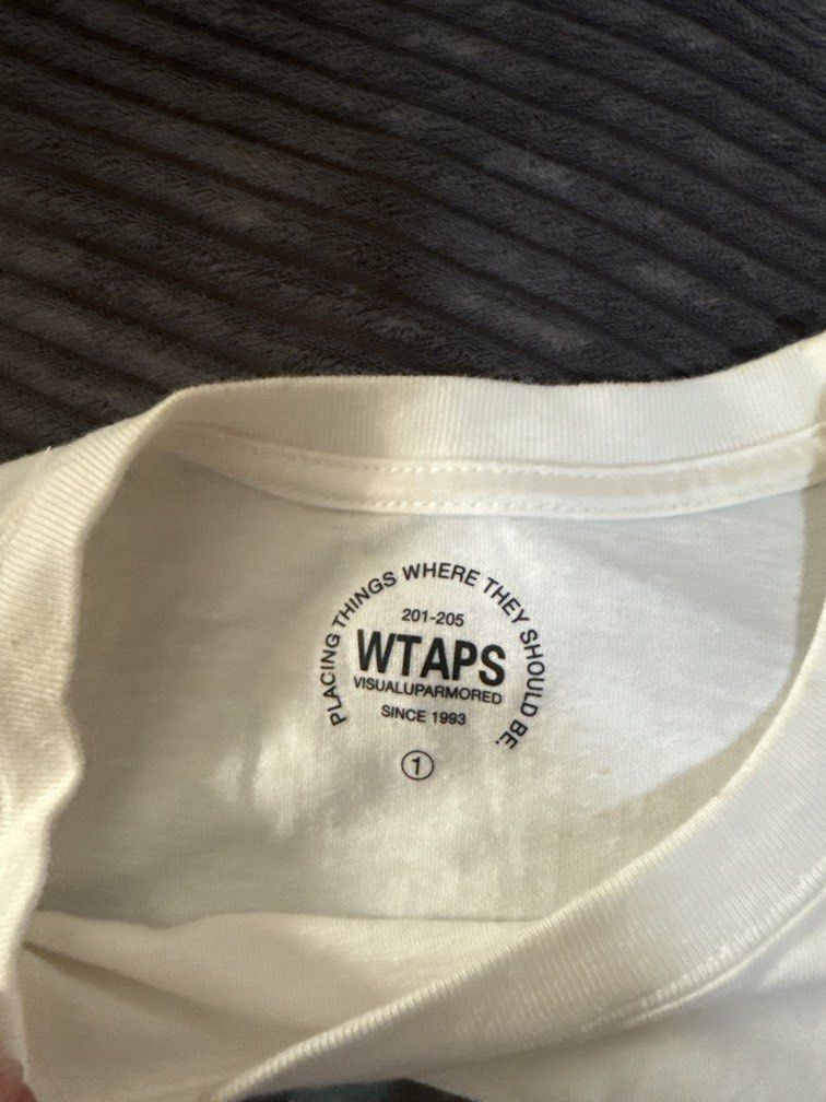 WTAPS WHITE SHIRT (Category: Announcements) located in Angeles City. Submitted by migs_font29 (Listing ID 1466771067, Image 3). Description: SMALL SIZE.