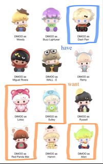 Pop Bean Dimoo World x Pixar-Russell, Toys & Collectibles, Figurines ...