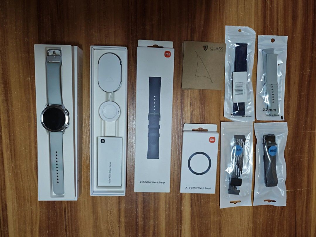 Xiaomi Watch S3 - Silver (Category: Wearables & Smart Watches) located in Manila. Submitted by logdatbry03594 (Listing ID 1466716320, Image 1). Description: STILL NEGOTIABLE‼️ For Sale: Xiaomi Watch S3 - Silver - Used but in good condition - Signs of usage, scratches in body and bezel pero makinis pa yung glass INCLUSIONS: - Charger, Box, Papers - Xiaomi Watch Strap and Bezel - Ocean Blue (used once) - worth 1.3k+ set - 4 aftermarket straps (2 ne