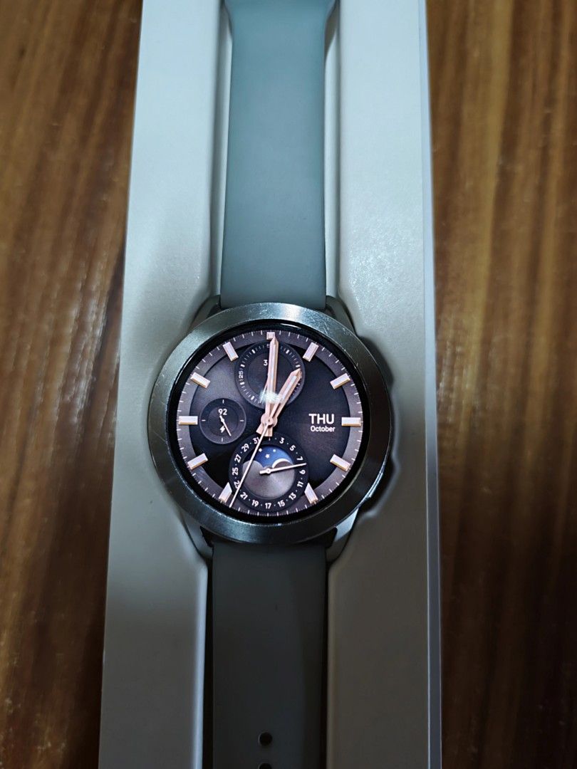 Xiaomi Watch S3 - Silver (Category: Wearables & Smart Watches) located in Manila. Submitted by logdatbry03594 (Listing ID 1466716320, Image 2). Description: STILL NEGOTIABLE‼️ For Sale: Xiaomi Watch S3 - Silver - Used but in good condition - Signs of usage, scratches in body and bezel pero makinis pa yung glass INCLUSIONS: - Charger, Box, Papers - Xiaomi Watch Strap and Bezel - Ocean Blue (used once) - worth 1.3k+ set - 4 aftermarket straps (2 ne
