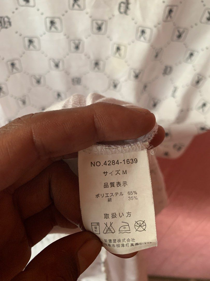 Y2K Playboy AOP Bunny (Category: Shirts) located in Kabacan. Submitted by mansourrrrrr (Listing ID 1466670129, Image 3). Description: Y2K Playboy AOP Bunny Size: Medium Excellent Condition No issue.