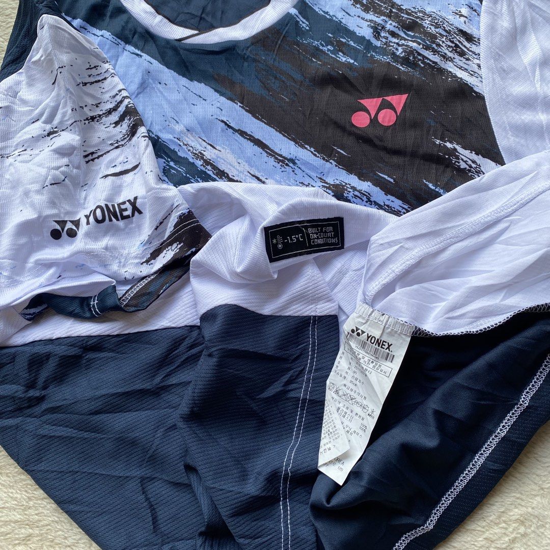 Yonex White Splash Design Shirt (Category: Activewear) located in Davao. Submitted by bangers01 (Listing ID 1466708639, Image 2). Description: .