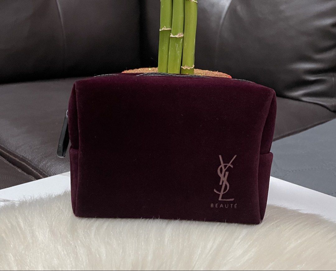 YSL Makeup Pouch (Velvet) (Category: Other Accessories) located in Mandaue City. Submitted by ludz_0246 (Listing ID 1464925712, Image 1). Description: Velvet Med Size Good as new condition .