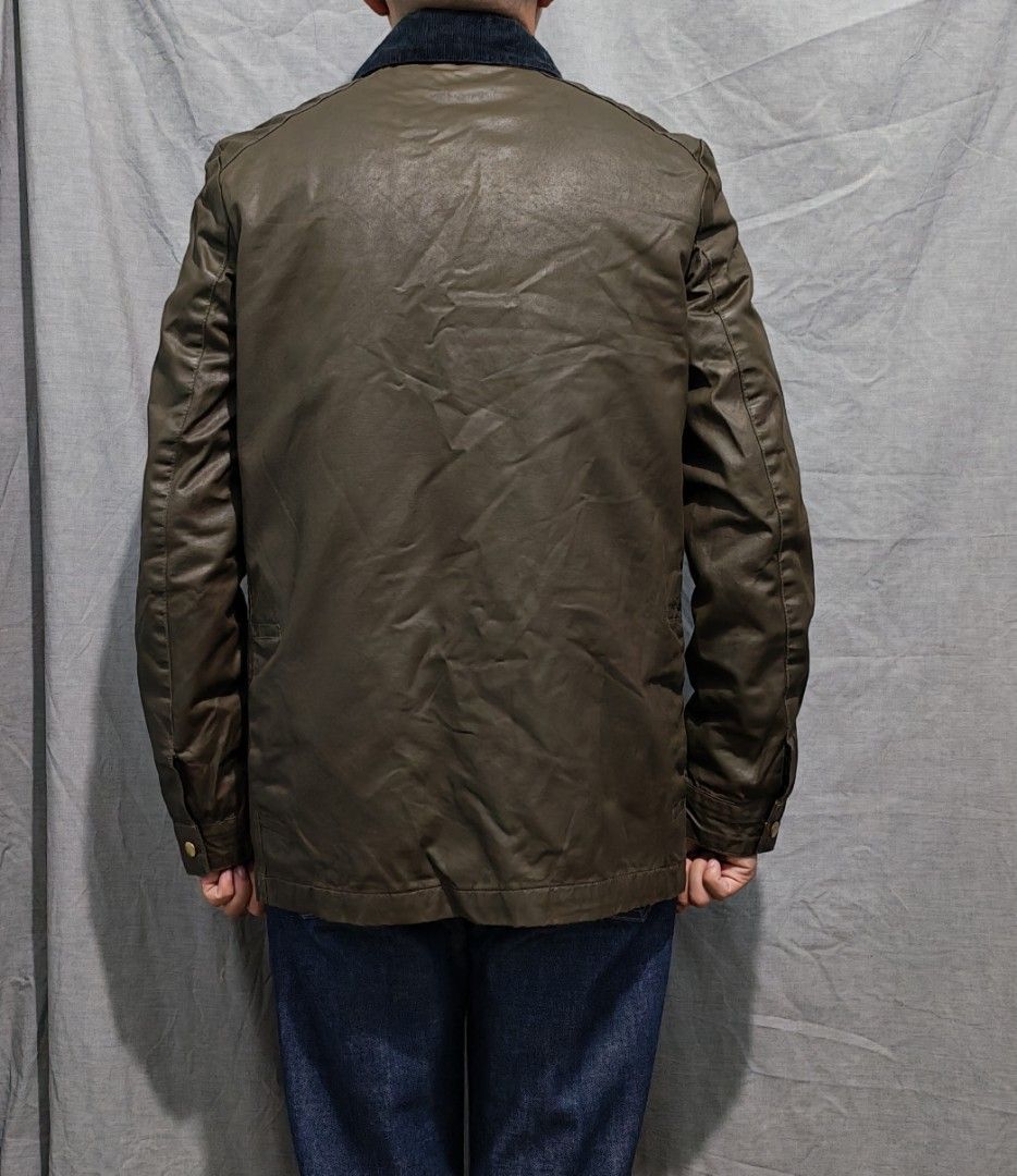 zara jacket (Category: Coats, Jackets and Outerwear) located in Baguio. Submitted by used_clothing2600 (Listing ID 1466692204, Image 2). Description: zara woman cord collar jacket removable quilted lining size small excellent condition minimal signs of usage width 21.5 length 29 shoulders 17.5 sleeve length 26.5 P 780.