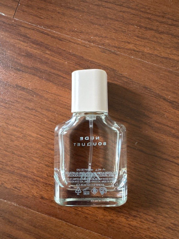 Zara Nude Bouquet EDP 30ml (Category: Fragrance & Deodorants) located in Rizal. Submitted by unhoarderrr (Listing ID 1466590006, Image 3). Description: Original Zara EDP Nude Bouquet 30ml Bought in Zara MOA last April 2026 80% juice NO BOX; just the bottle RFS: bought another similar perfume so not using this anymore.
