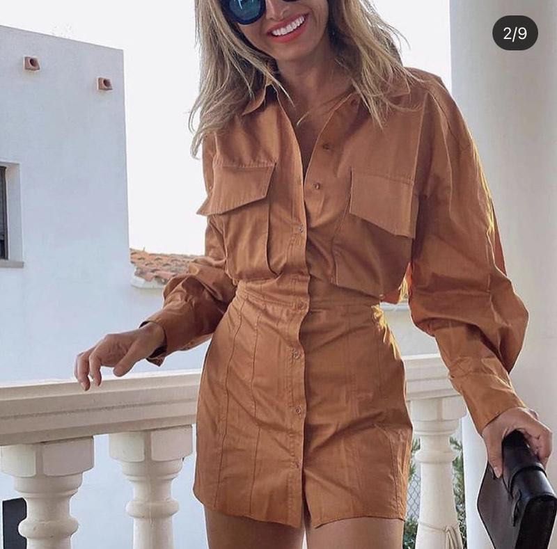 ZARA RUST BROWN SLIT BACK DRESS/ SMALL (Category: Dresses) located in Paranaque City. Submitted by brandedlab (Listing ID 1466736678, Image 3). Description: .
