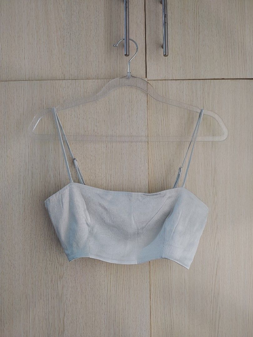 ZARA Satin Coordinates (Category: Sets or Coordinates) located in Bacoor. Submitted by lieze (Listing ID 1466639301, Image 2). Description: used for parties & events mint color satin/sheer fabric small size both.