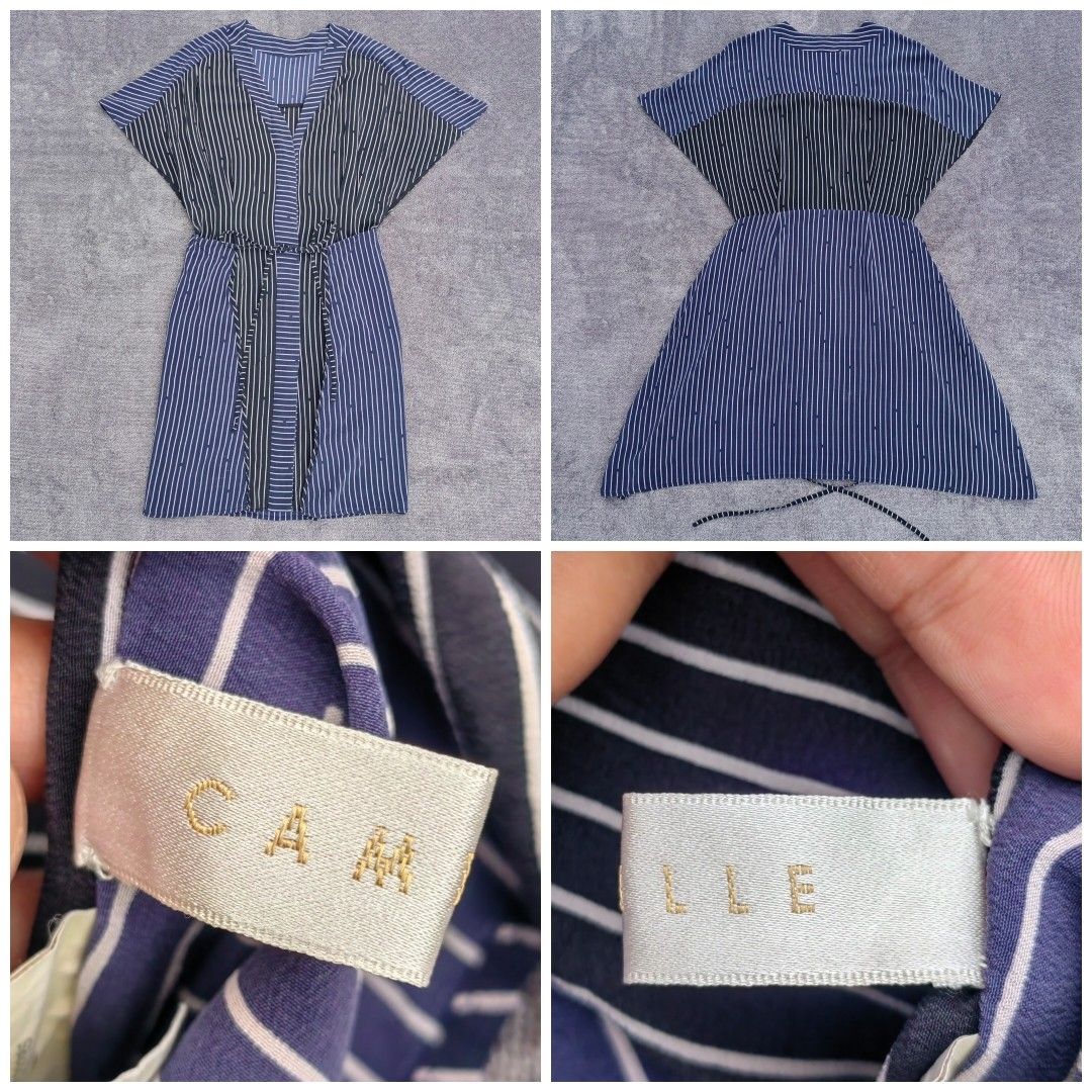 100% Silk Knee Length Tie Front Dress (Category: Dresses) located in Barotac Nuevo. Submitted by yorcollections (Listing ID 1466970797, Image 2). Description: 100% Silk Knee Length Tie Front Dress Same style nung Diane von Furstenberg pero etong dress kasi is walang tags and may side tag na Camille Size 6 on tag Actual measurements when laid flat Length 37 inches Bust 22 inches Waist 15 inches Hips 30 inches 1,500php + sf.