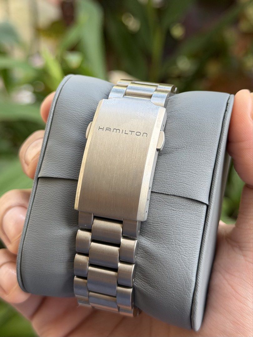 2026 Hamilton Khaki Field Titanium Automatic Blue Dial (Category: Men's Watches) located in Manila. Submitted by g.michael (Listing ID 1466802486, Image 2). Description: 2026 Hamilton Khaki Field Automatic Ref: H70205140 38mm Titanium case and bracelet Hamilton H-10 automatic movement 80 hours of power reserve Complete inclusions ❗️ Price: 38k .