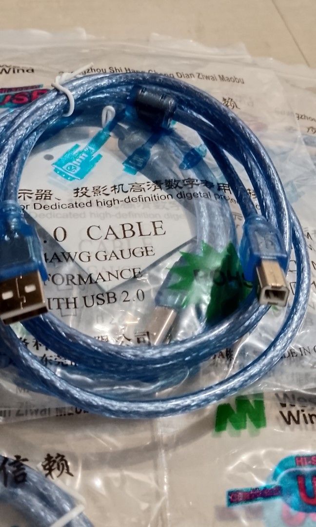 2.0 PRINTER USB CABLE 1.5 METET (Category: Printers, Scanners & Copiers) located in Quezon City. Submitted by hajjasittienor (Listing ID 1466929214, Image 3). Description: BRAND NEW. 2.0 PRINTER USB CABLE. 1.5 METER.170 3.5 METER.230 5.5 METER.330 ..PWEDE PICK UP ..PWEDE GCASH AVIDA TOWER NEW MANILA COL BONNY SERRANO AVE QC.