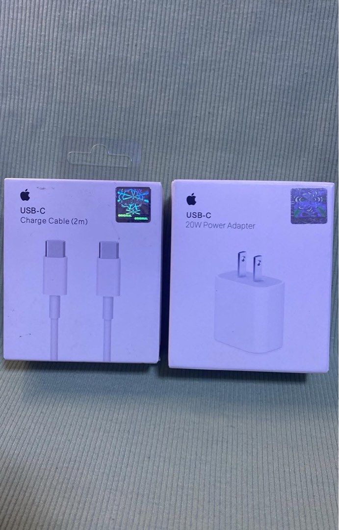 20W adapter 2M usb-c to c cable charger (Category: Chargers & Cables) located in Manila. Submitted by mimasour (Listing ID 1466920358, Image 1). Description: .