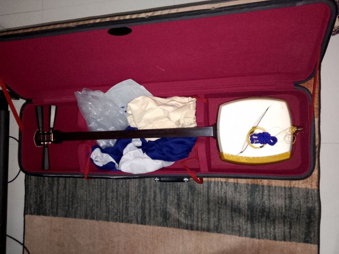 2 Japanese Shamisens with Complete Accessories (Category: Musical Instruments) located in Quezon City. Submitted by eln4rd (Listing ID 1466861795, Image 3). Description: - Futozao Shamisen, front skin is torn, back skin is intact with hard case - Chuuzao Shamisen, both skins intact with soft case - 2 Bekkou Bachis with cases - 2 Ivory Komas - 2 Wood Komas - 3 Shinobi Komas (for silent practice) - Assorted Yubikake - Assorted Extra Strings - Shami