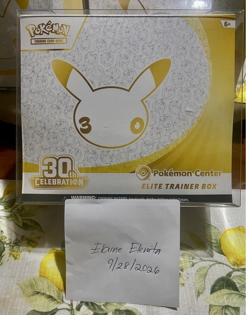 30th Anniversary POKEMON CENTER ETB (Category: Card Boxes & Cases) located in Angeles City. Submitted by lensongsong (Listing ID 1466933446, Image 3). Description: Php28,000.00 each 30th Celebration Pokemon Center ETB All boxes are mint No rips No dent With free protective case 4 boxes availablOn Hand Angeles City Pick Up Add shipping 🇨🇦🇨🇦.