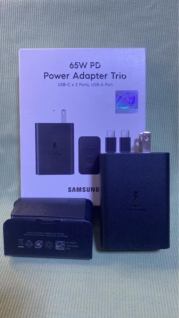 65W adapter and cable charger (Category: Chargers & Cables) located in Manila. Submitted by mimasour (Listing ID 1466919823, Image 1). Description: .