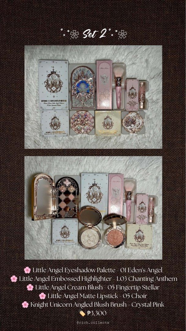 🤎 Flower Knows Makeup Set (remaining bundles) (Category: Makeup) located in Las Pinas. Submitted by rich.collects (Listing ID 1466943070, Image 2). Description: ‼️ listing price for attention only ‼️ 🤎 Flower Knows Makeup Bundle 🤎 🏷️ Price starts at ₱3,300 (also open for retail/tingi) 💸 Mode of payment: Gcash | Bank Transfer 🚚 Mode of delivery: Lalamove | J&T 💯 I G | T i k T o k | T h r e a d s: @ r i c h . c o l l e c t s 💬 PM for more d