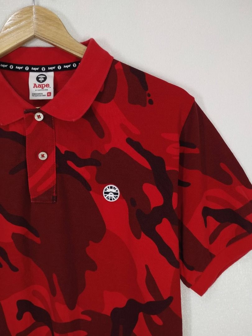 AAPE CAMOUFLAGE POLO SHIRT (Category: Tshirts & Polo Shirts ) located in Baguio. Submitted by fashionfinds1999 (Listing ID 1466791301, Image 3). Description: 29 X 21 LARGE EXCELLENT CONDITION + SHIPPING FEE.