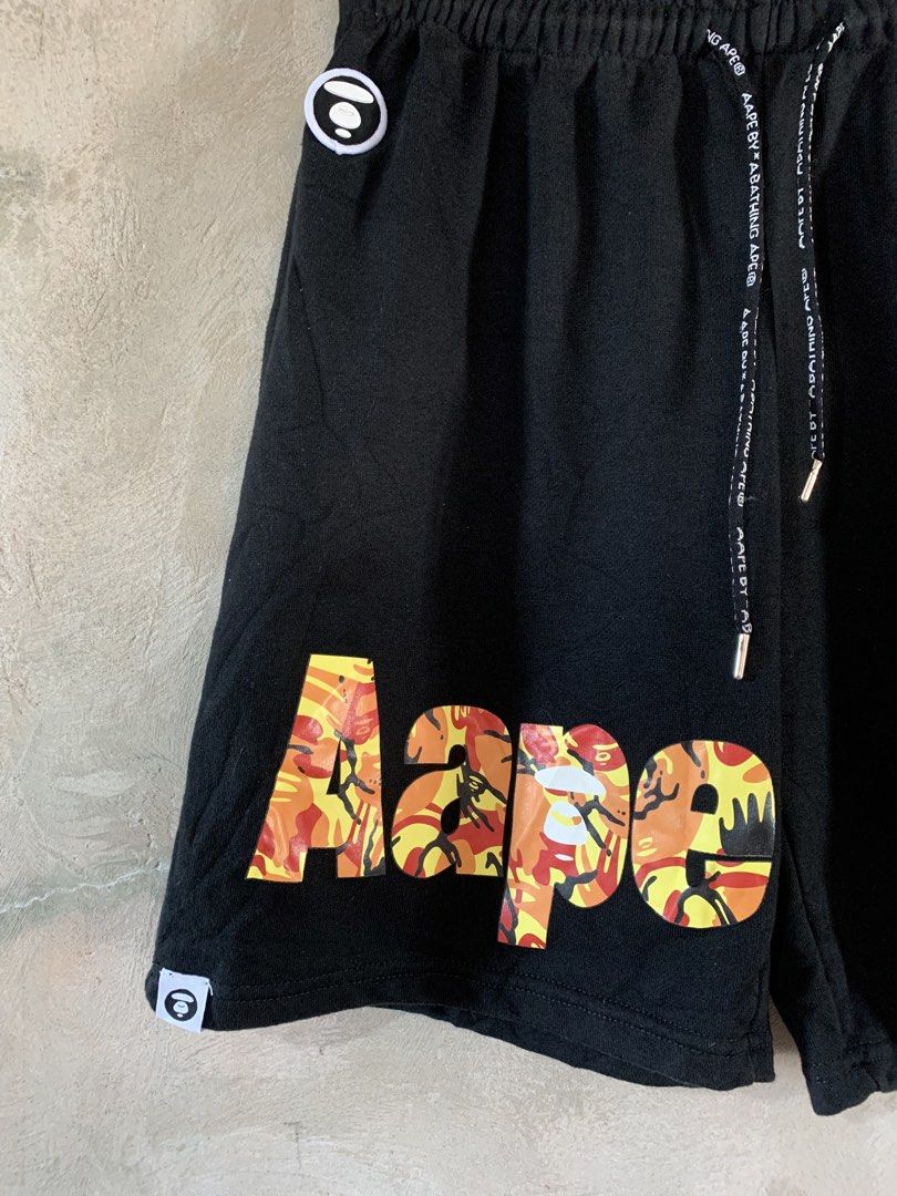 Aape shorts (Category: Shorts) located in Famy. Submitted by stuffxsogood. (Listing ID 1466853187, Image 3). Description: Aape sweat shorts Large 28-32 Length 18 Hem 11 Not sure if legit Good as new.