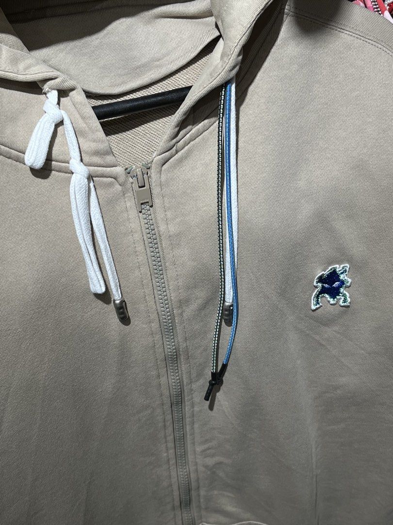 ADER Error Zip-Up Hoodie (Category: Coats, Jackets and Outerwear) located in Lucban. Submitted by rep.rznt (Listing ID 1466776118, Image 3). Description: Condition: Excellent Dimes: 22 width, 28 length Color rate: 9.5/10 Issue: last photo (repaired already) barely noticeable .