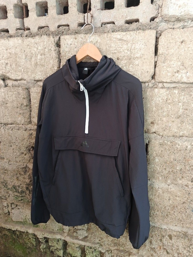 ADIDAS ANORAK RUNNING WINDBREAKER (Category: Coats, Jackets and Outerwear) located in Los Banos. Submitted by kiel_labadan (Listing ID 1466775458, Image 1). Description: SIZE LARGE 23 W 27 L NO ISSUES!.