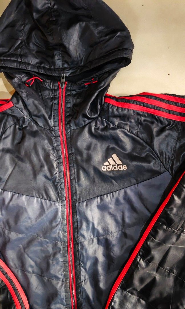 Adidas Climaproof Windbreaker jacket (Category: Coats, Jackets and Outerwear) located in Zamboanga. Submitted by crazy_findss (Listing ID 1466857741, Image 2). Description: 26x30 dimes No issue Flawless Great condition Working zippers Add sf Location:Zamboanga City.