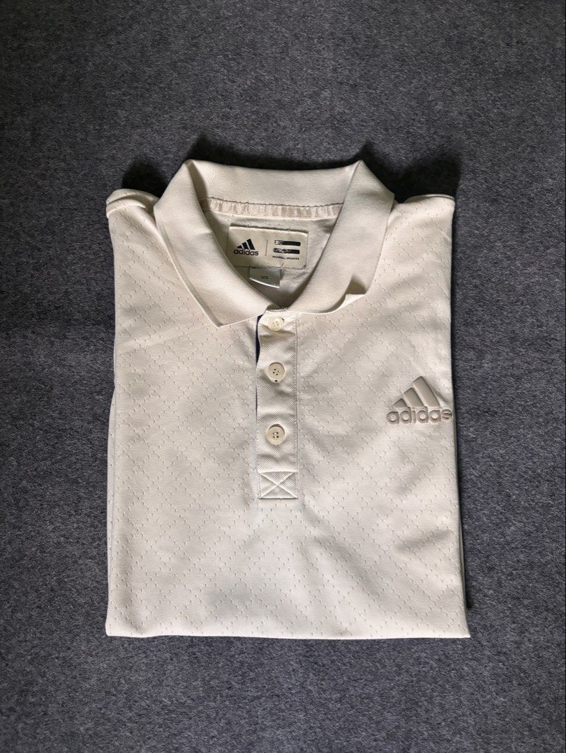 Adidas Golf Polo (Category: Tshirts & Polo Shirts ) located in Cebu City. Submitted by suota_co_23 (Listing ID 1466949126, Image 3). Description: Adidas Golf polo ( Pharrell williams) size: 105 medium-Large 26x20 issue logo only check nmthe last pic.