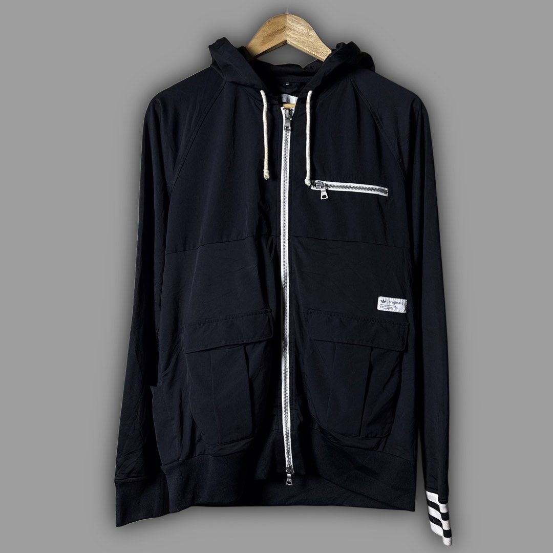 ADIDAS JACKET (Category: Coats, Jackets and Outerwear) located in Zamboanga. Submitted by hype_thrifts (Listing ID 1466861760, Image 1). Description: 4DIDAS TRACK JACKET - Medium Width: 21 Length: 26 Excellent condition -.