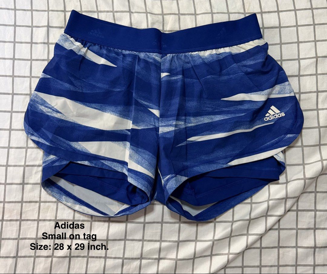 Adidas training/running shorts (Category: Activewear) located in Quezon City. Submitted by pinkyswearshop (Listing ID 1466815215, Image 1). Description: .