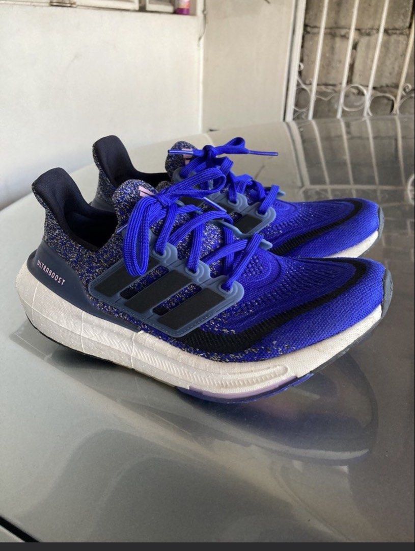 Adidas Ultraboost (Category: Dress Shoes) located in Antipolo. Submitted by remembrancesonline (Listing ID 1466802585, Image 1). Description: - Adidas Ultraboost 21 in vibrant blue - Perfect for running or everyday wear - Features Continental rubber outsole for superior grip - Lightly used with plenty of life remaining - Selling because my husband received a new pair Size 7 US (see pic for actual size).
