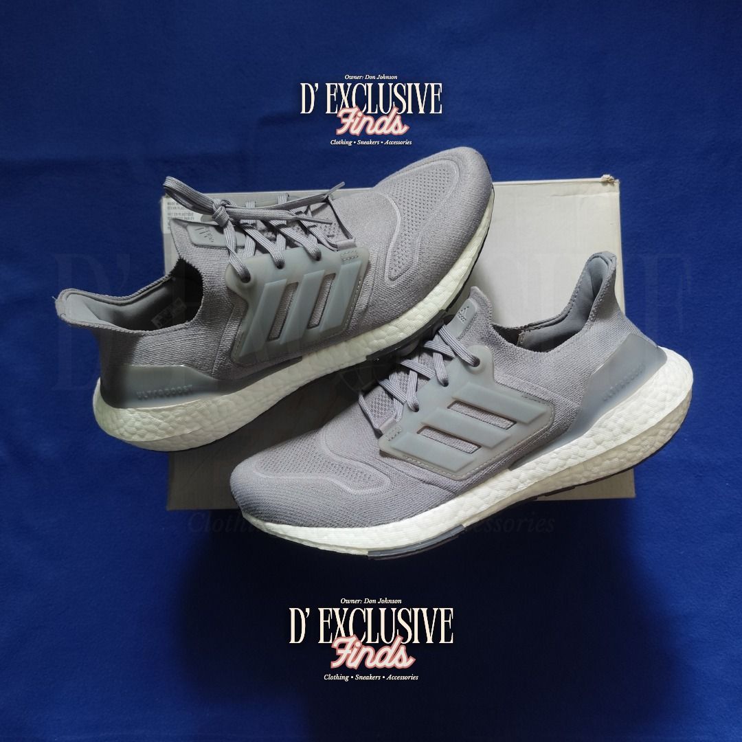 Adidas Ultraboost 22 "Grey Three" Size: US 11 (Category: Sneakers) located in Quezon City. Submitted by _dnjhnsn (Listing ID 1466783241, Image 1). Description: ❗ FOR SALE ONLY❗❗ON-HAND❗ ✅₱2,800 only + Shipping Fee✅ ❌₱10,000 Retail Price❌ Adidas Ultraboost 22 Size: US 11 only Color: Grey Three/Grey Three/Core Black Product Code: GX5460 Product Details: - Regular fit - Lace closure - Adidas PRIMEKNIT Textile Upper - BOOST midsole ✔️On Hand✔️ ✔️Very